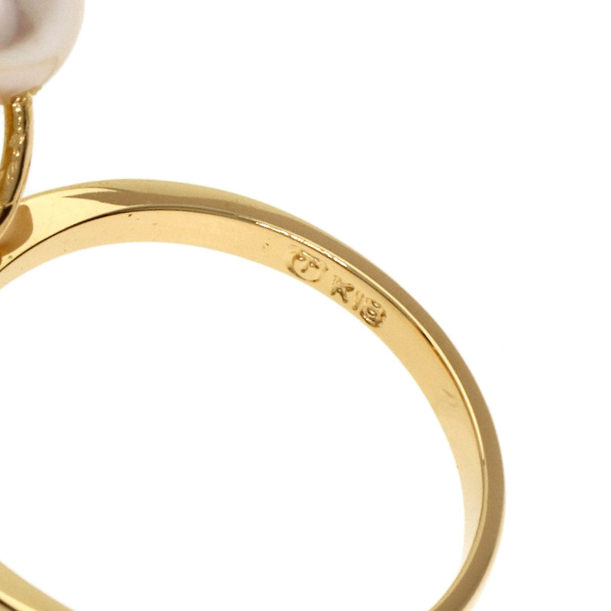 TASAKI Pearl Pearl Ring K18 Pink Gold Ladies [Used]