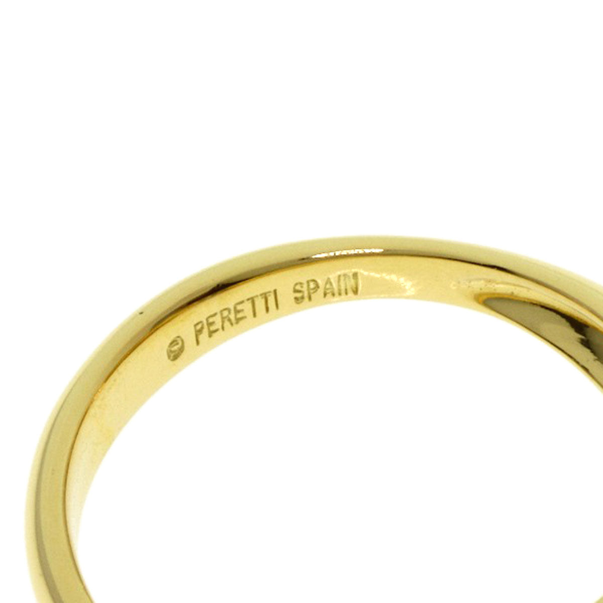 TIFFANY&Co. Double Teardrop 1P Diamond Ring K18 Yellow Gold Ladies [Used]