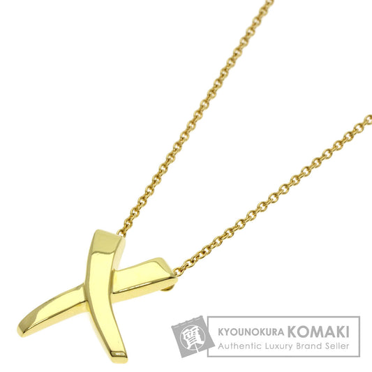 TIFFANY&Co. kiss Necklace K18 Yellow Gold Ladies [Used]