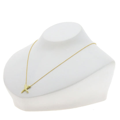 TIFFANY&Co. kiss Necklace K18 Yellow Gold Ladies [Used]