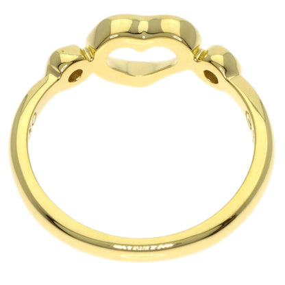 TIFFANY&Co. Open Heart Diamond Ring K18 Yellow Gold Ladies [Used]