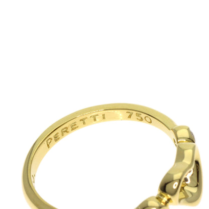 TIFFANY&Co. Open Heart Diamond Ring K18 Yellow Gold Ladies [Used]