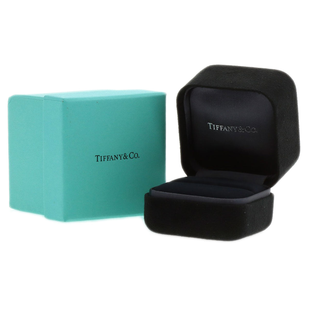 TIFFANY&Co. Open Heart Diamond Ring K18 Yellow Gold Ladies [Used]