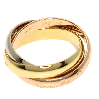 CARTIER Trinity #51 Ring K18 Yellow Gold 18K Pink GoldLadies [Used]