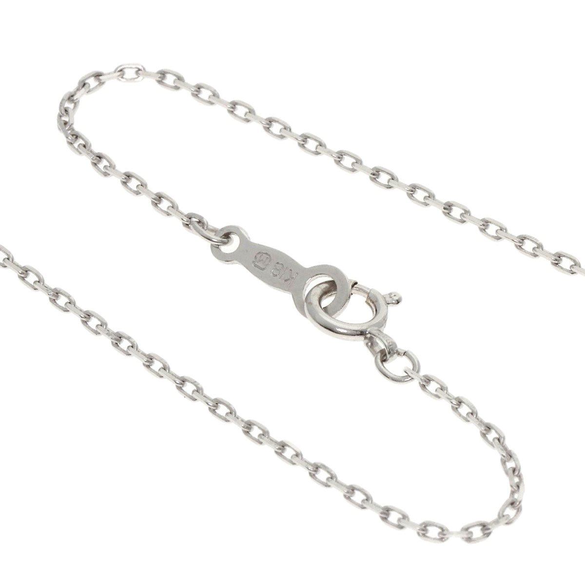 MIKIMOTO Pearl Pearl Diamond Necklace K18 White Gold Ladies [Used]