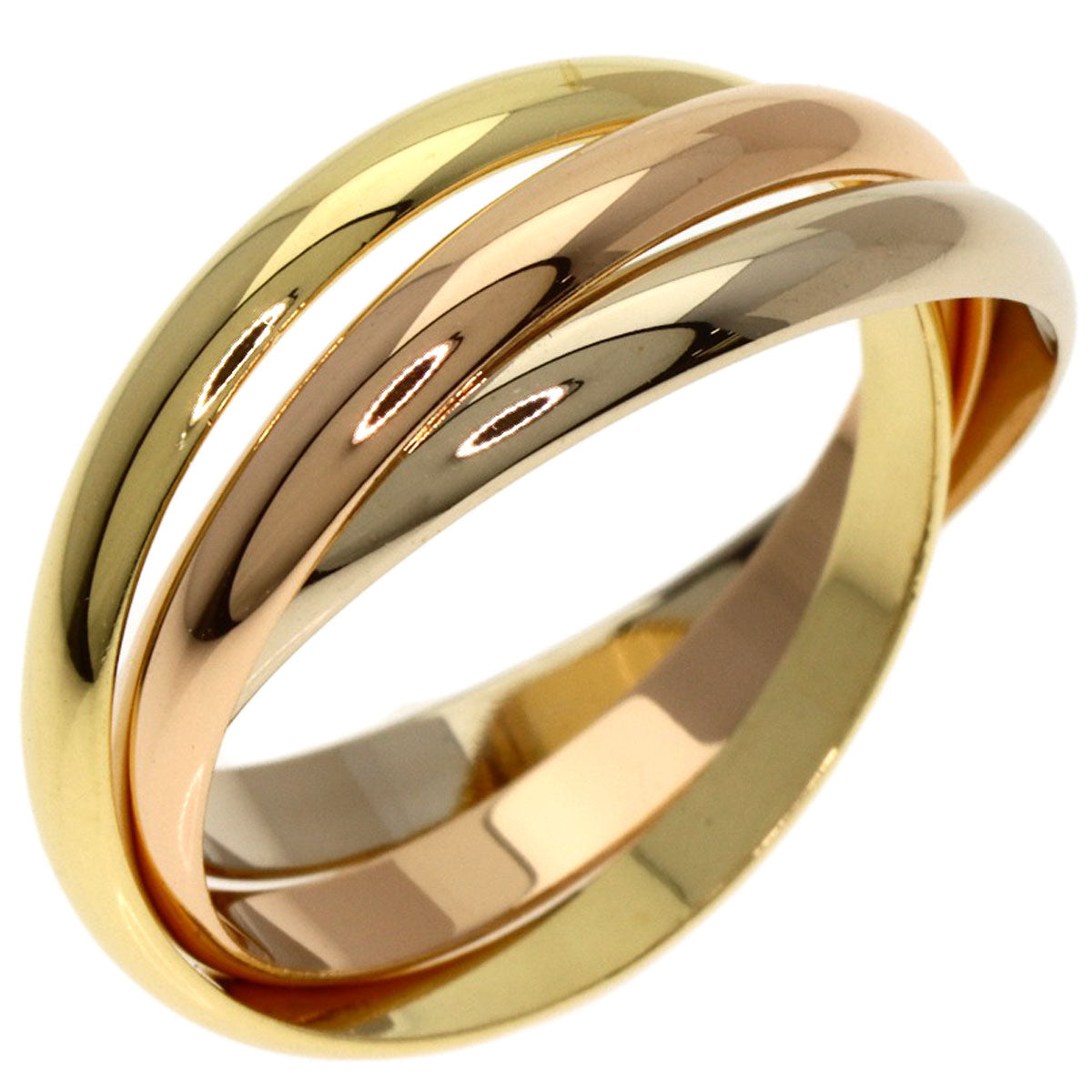 CARTIER Trinity #55 Ring K18 Yellow Gold K18 White GoldLadies [Used]