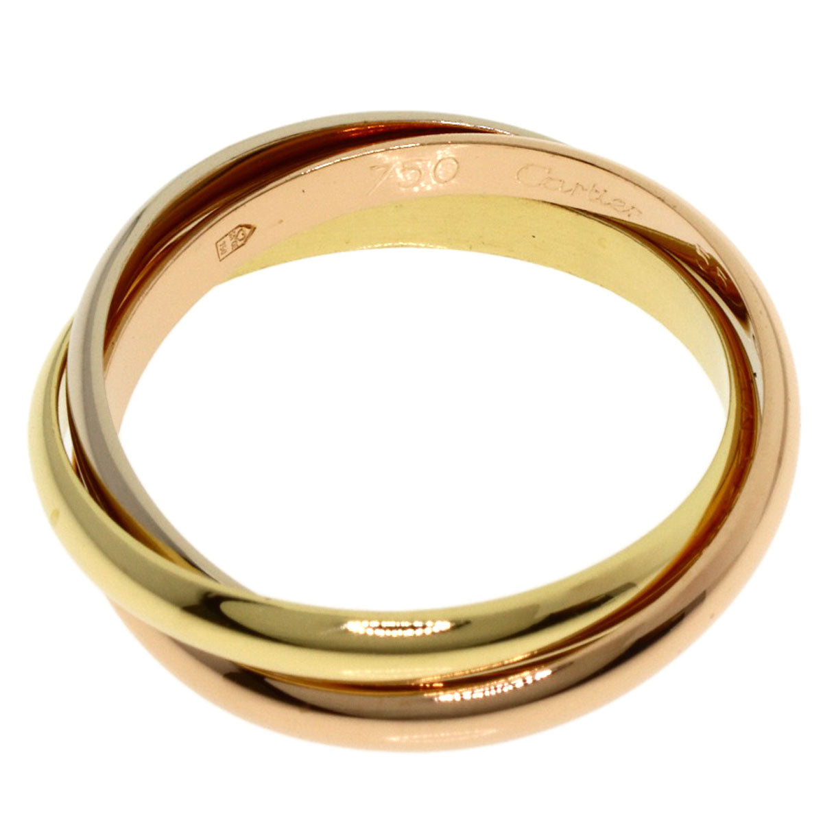CARTIER Trinity #55 Ring K18 Yellow Gold K18 White GoldLadies [Used]