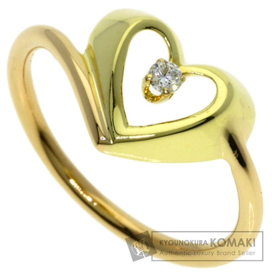 TIFFANY&Co. Heart Diamond Ring K18 Yellow Gold Ladies [Used]