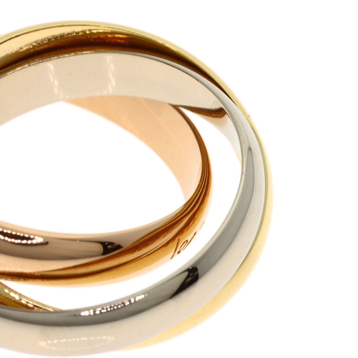 CARTIER Trinity #51 Ring K18 Yellow Gold K18 White GoldLadies [Used]