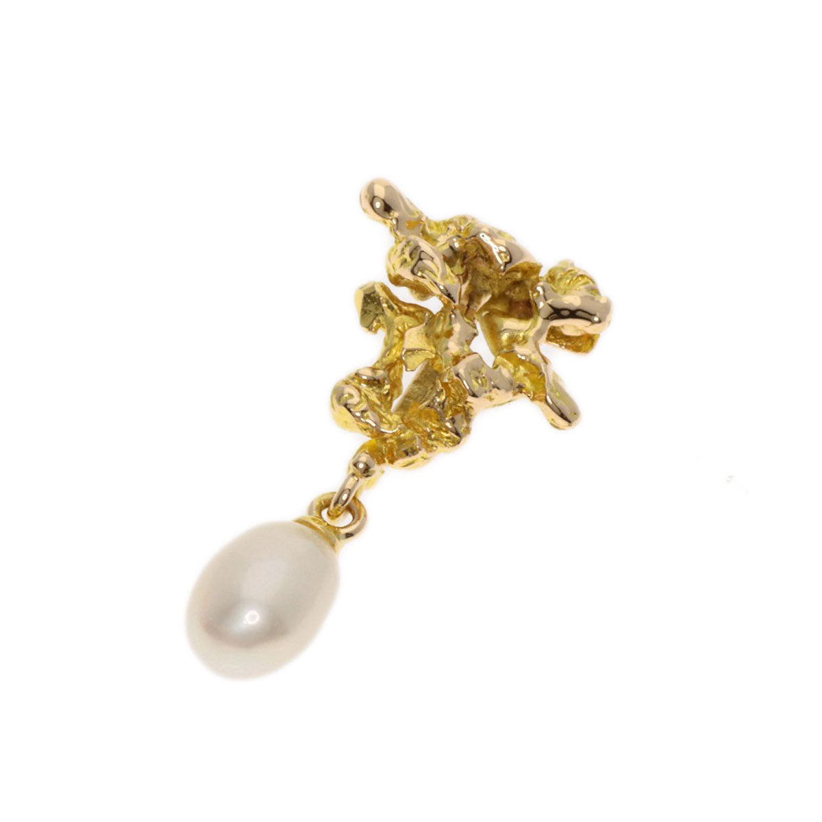 TASAKI Freshwater Pearl Pendant top K14 Yellow Gold Ladies [Used]
