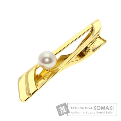 MIKIMOTO Tie Bar Akoya Pearl Pearl Tie pin K18 Yellow Gold mens [Used]