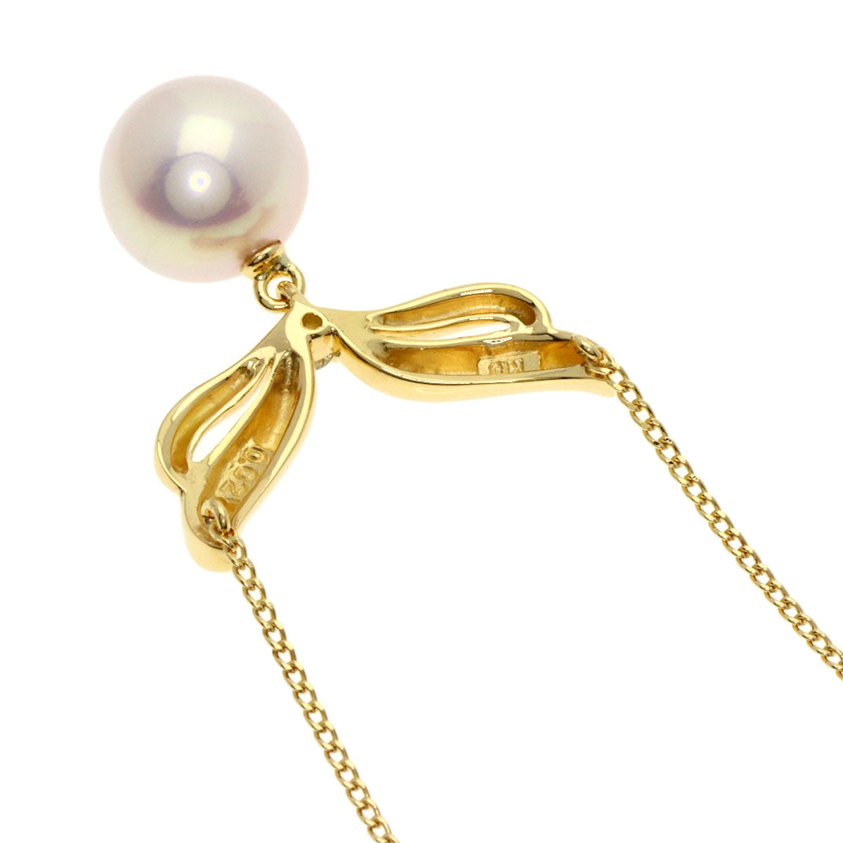 TASAKI Pearl Pearl Diamond Necklace K18 Yellow Gold Ladies [Used]