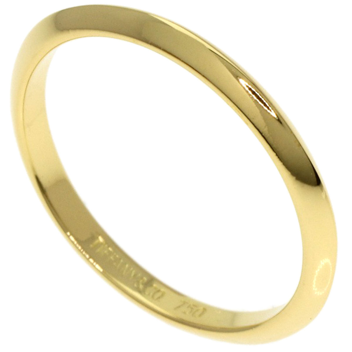 TIFFANY&Co. Wedding Knife Edge Ring K18 Yellow Gold Ladies [Used]