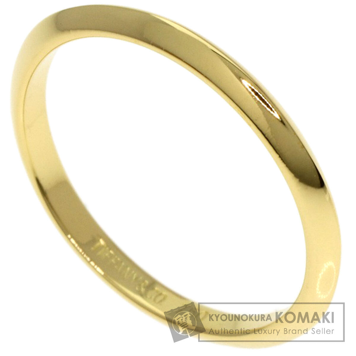 TIFFANY&Co. Wedding Knife Edge Ring K18 Yellow Gold Ladies [Used]