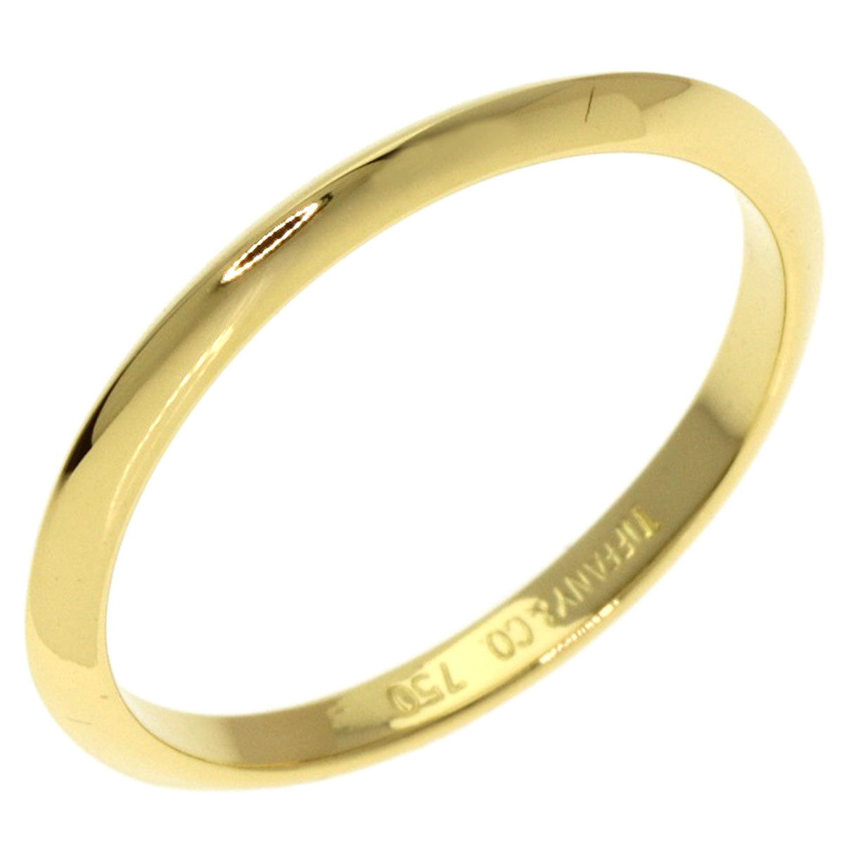 TIFFANY&Co. Wedding Knife Edge Ring K18 Yellow Gold Ladies [Used]