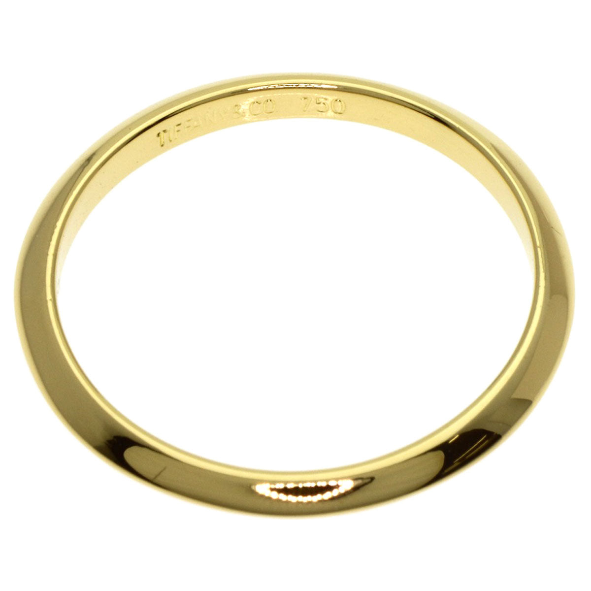TIFFANY&Co. Wedding Knife Edge Ring K18 Yellow Gold Ladies [Used]
