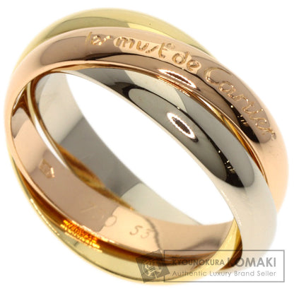 CARTIER Trinity #53 Ring K18 Yellow Gold 18K Pink GoldLadies [Used]