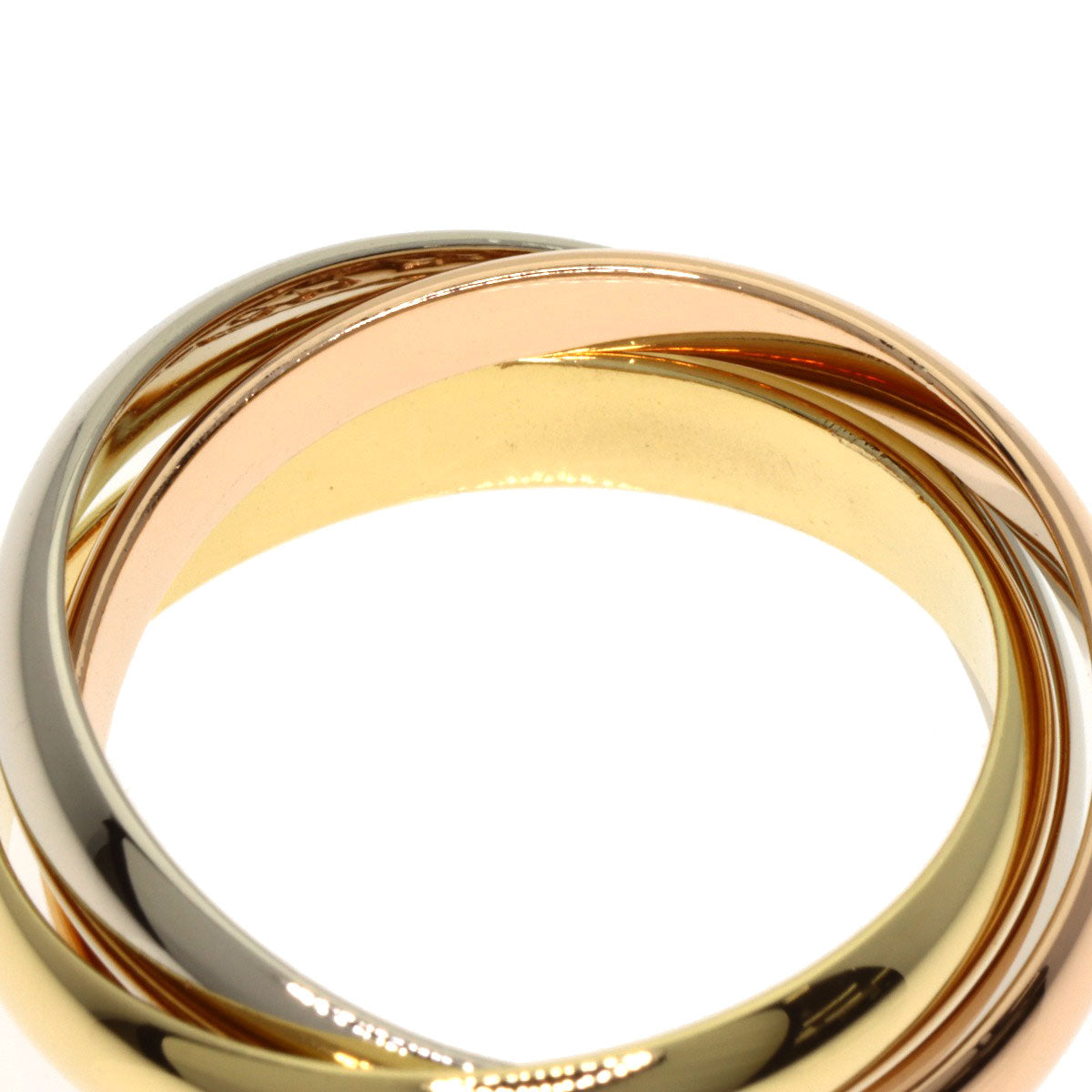 CARTIER Trinity #53 Ring K18 Yellow Gold 18K Pink GoldLadies [Used]