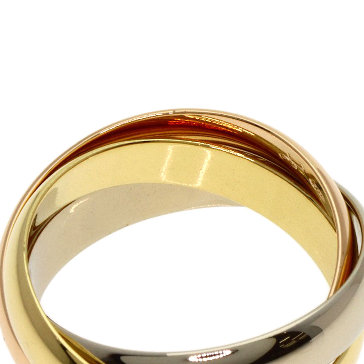 CARTIER Trinity #48 Ring K18 Yellow Gold K18 White GoldLadies [Used]