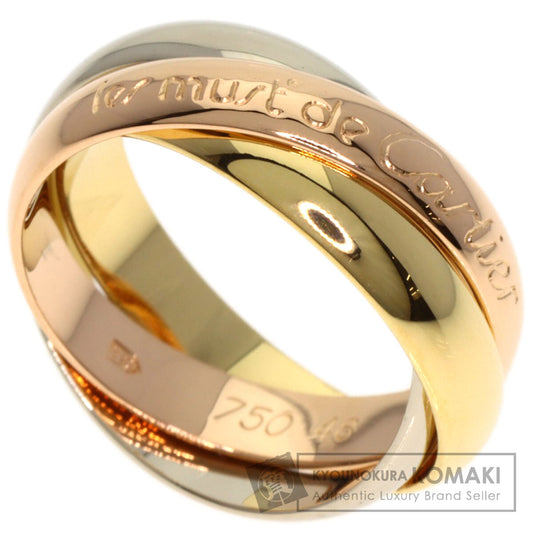 CARTIER Trinity #48 Ring K18 Yellow Gold 18K Pink GoldLadies [Used]