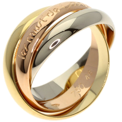 CARTIER Trinity #48 Ring K18 Yellow Gold 18K Pink GoldLadies [Used]