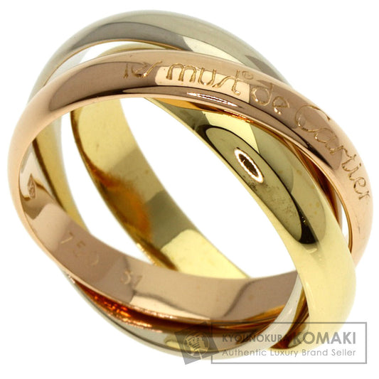 CARTIER Trinity #51 Ring K18 Yellow Gold K18 White GoldLadies [Used]