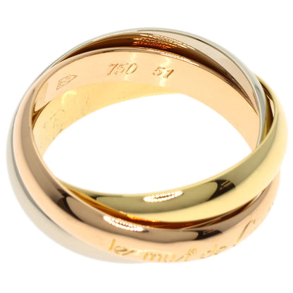 CARTIER Trinity #51 Ring K18 Yellow Gold 18K Pink GoldLadies [Used]
