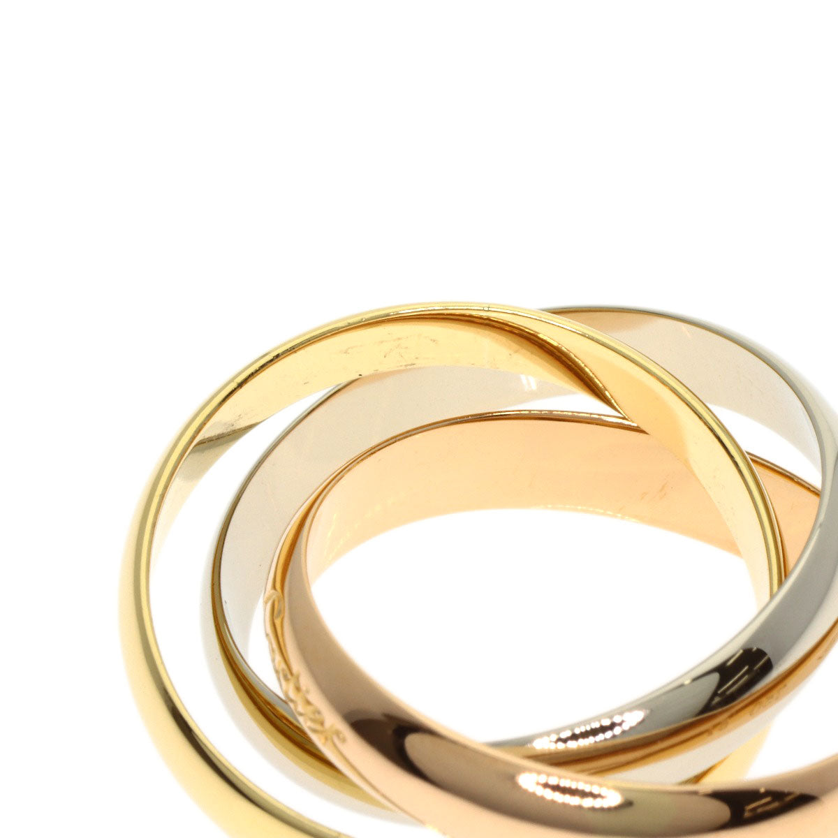 CARTIER Trinity #51 Ring K18 Yellow Gold 18K Pink GoldLadies [Used]