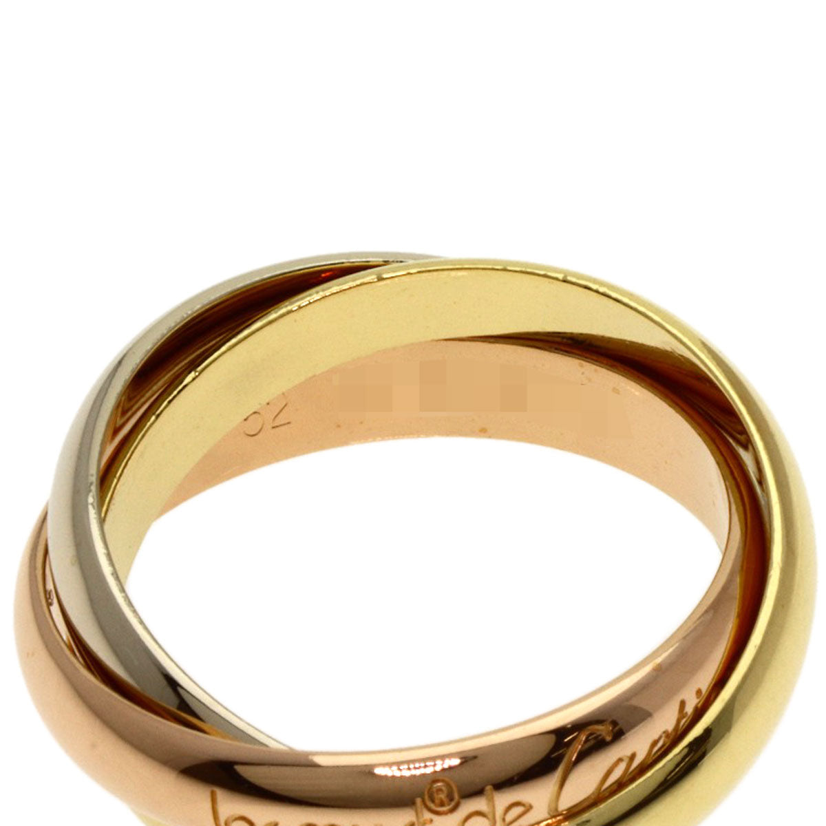 CARTIER Trinity #52 Ring K18 Yellow Gold K18 White GoldLadies [Used]
