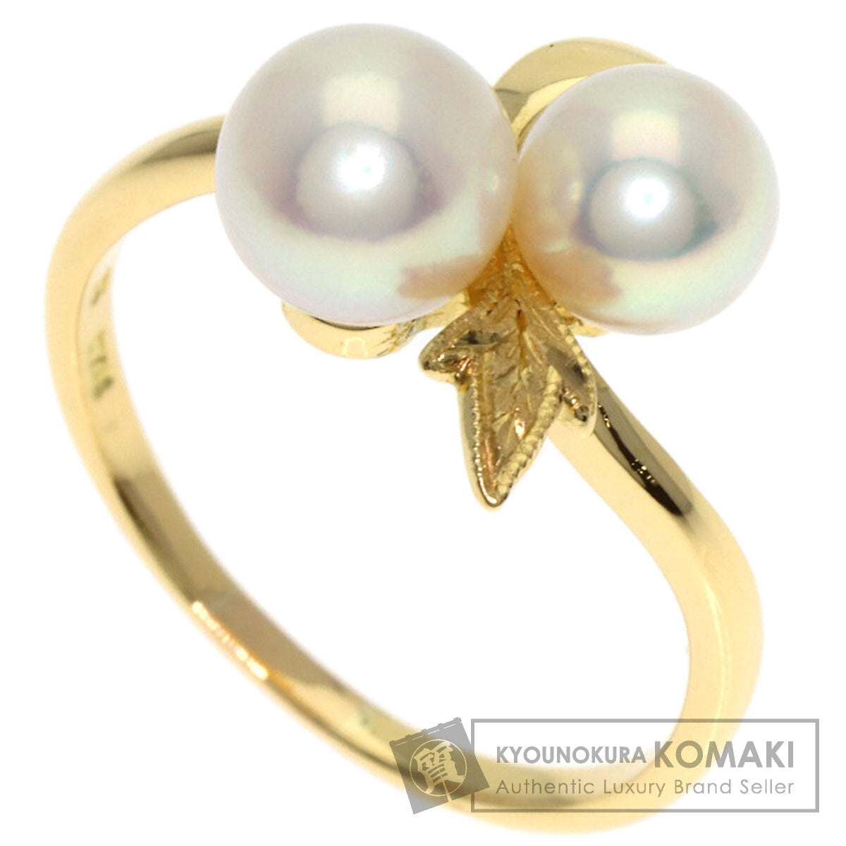 MIKIMOTO Pearl Pearl Ring K18 Yellow Gold Ladies [Used]