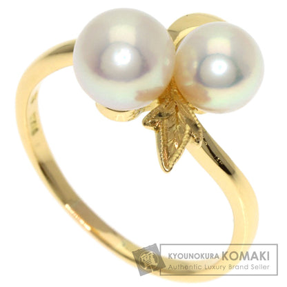 MIKIMOTO Pearl Pearl Ring K18 Yellow Gold Ladies [Used]