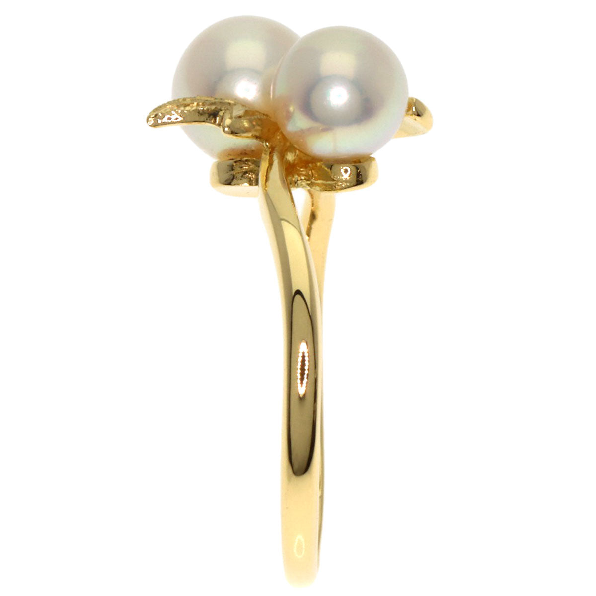 MIKIMOTO Pearl Pearl Ring K18 Yellow Gold Ladies [Used]