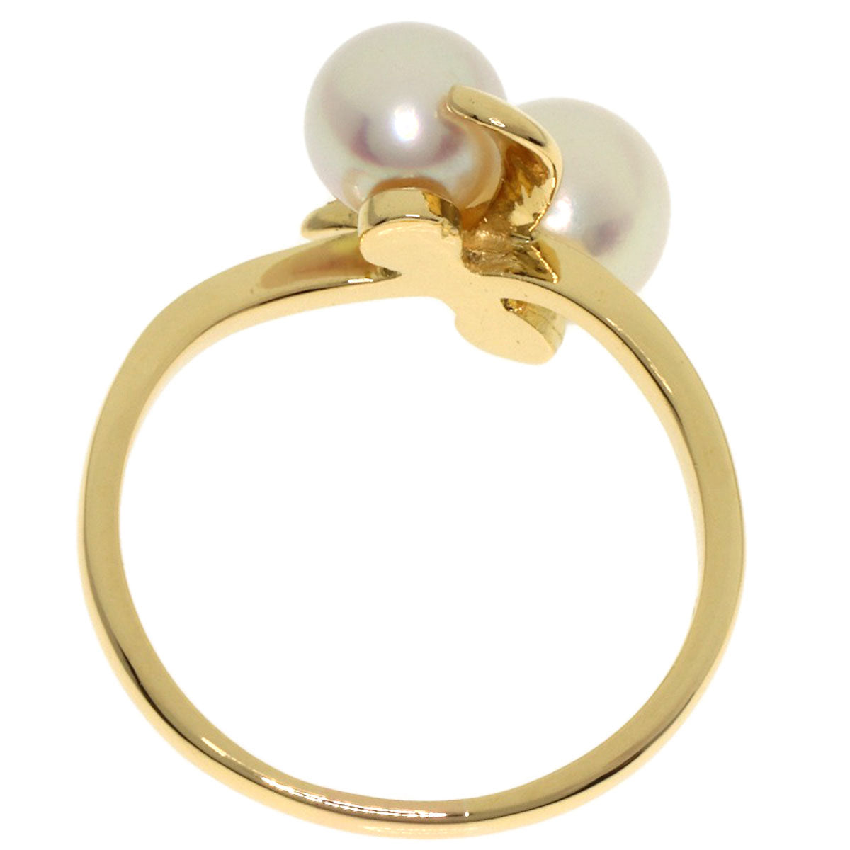 MIKIMOTO Pearl Pearl Ring K18 Yellow Gold Ladies [Used]