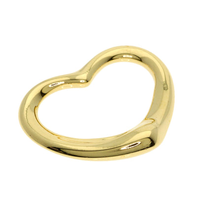TIFFANY&Co. Open heart Pendant top K18 Yellow Gold Ladies [Used]