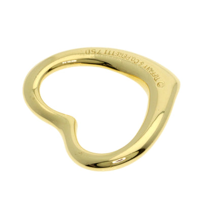 TIFFANY&Co. Open heart Pendant top K18 Yellow Gold Ladies [Used]