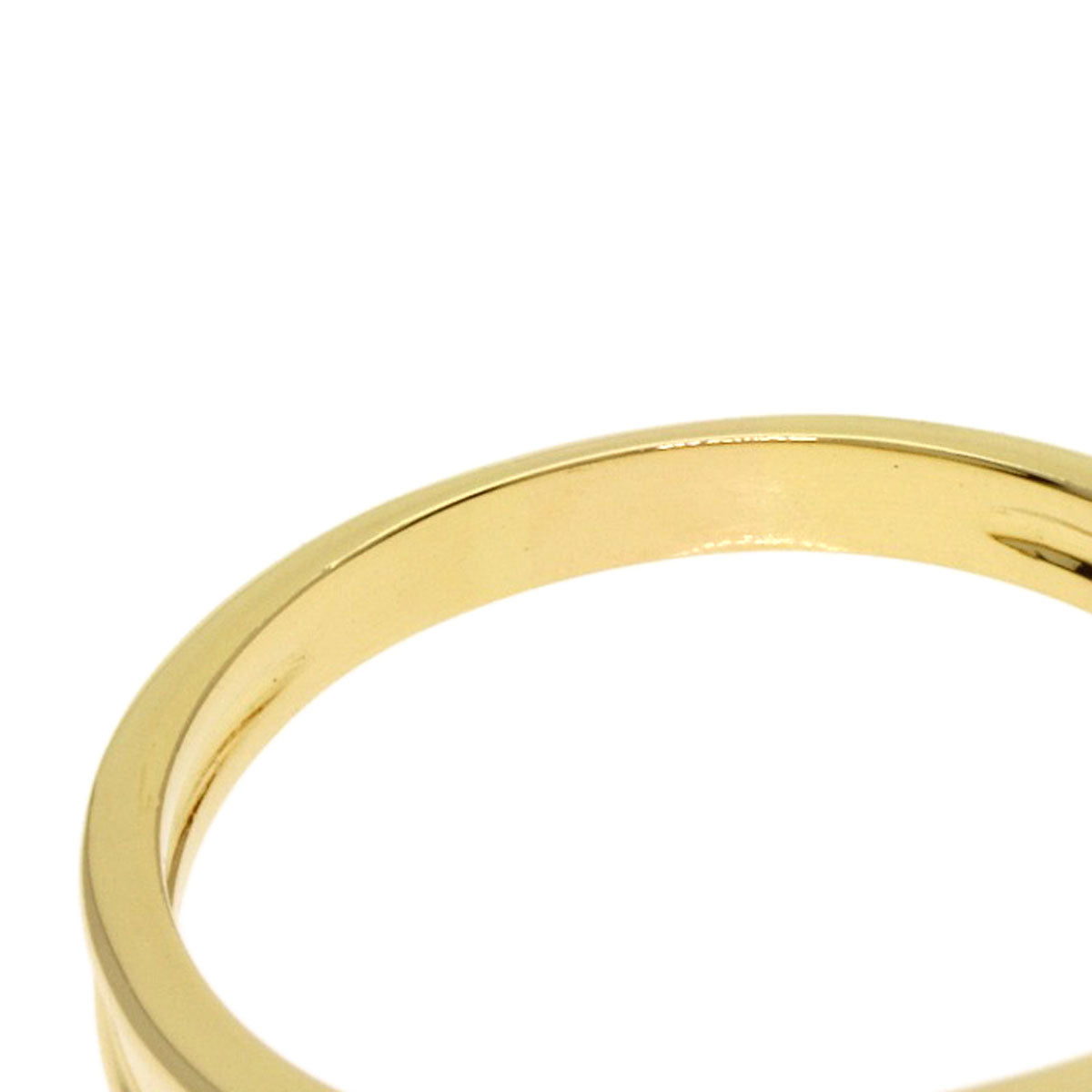 Dior Logo diamond Ring K18 Yellow Gold Ladies [Used]