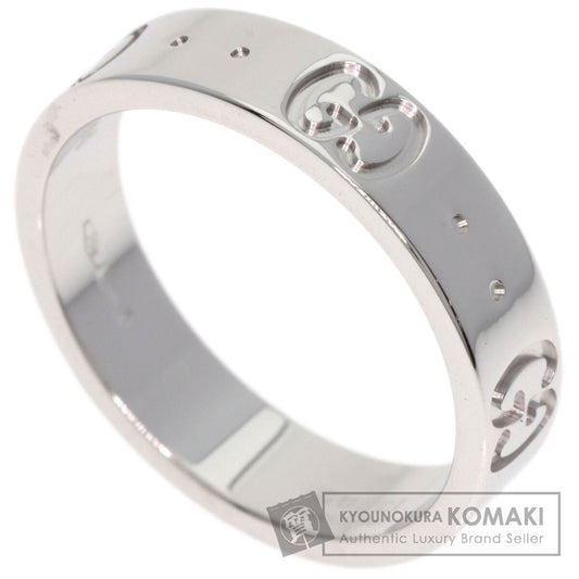 GUCCI Icon Ring #7 Ring K18 White Gold Ladies [Used]