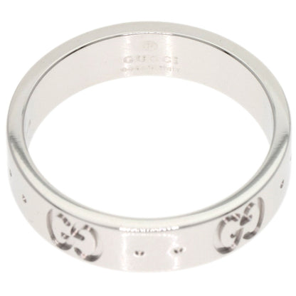 GUCCI Icon Ring #7 Ring K18 White Gold Ladies [Used]