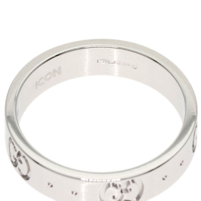GUCCI Icon Ring #7 Ring K18 White Gold Ladies [Used]
