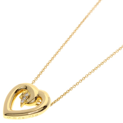 TIFFANY&Co. Heart Diamond Necklace K18 Yellow Gold Ladies [Used]