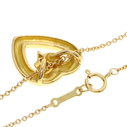 TIFFANY&Co. Heart Diamond Necklace K18 Yellow Gold Ladies [Used]