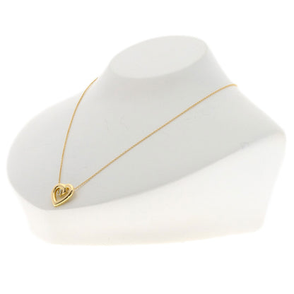 TIFFANY&Co. Heart Diamond Necklace K18 Yellow Gold Ladies [Used]
