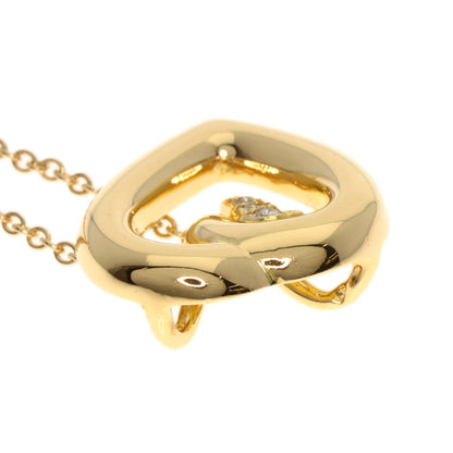 TIFFANY&Co. Heart Diamond Necklace K18 Yellow Gold Ladies [Used]