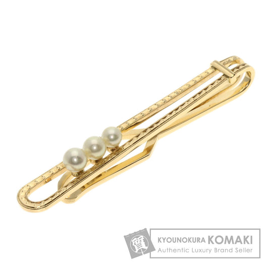MIKIMOTO Tie Bar Pearl Pearl Tie pin K14 Yellow Gold mens [Used]