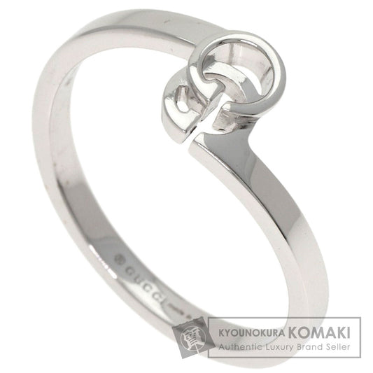 GUCCI GG Running #12 Ring K18 White Gold Ladies [Used]