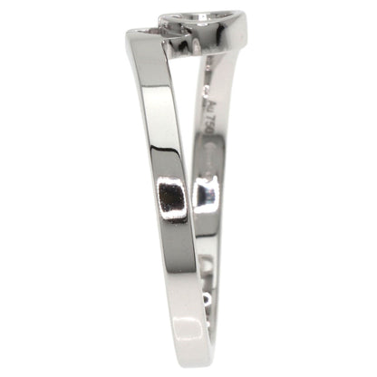 GUCCI GG Running #12 Ring K18 White Gold Ladies [Used]