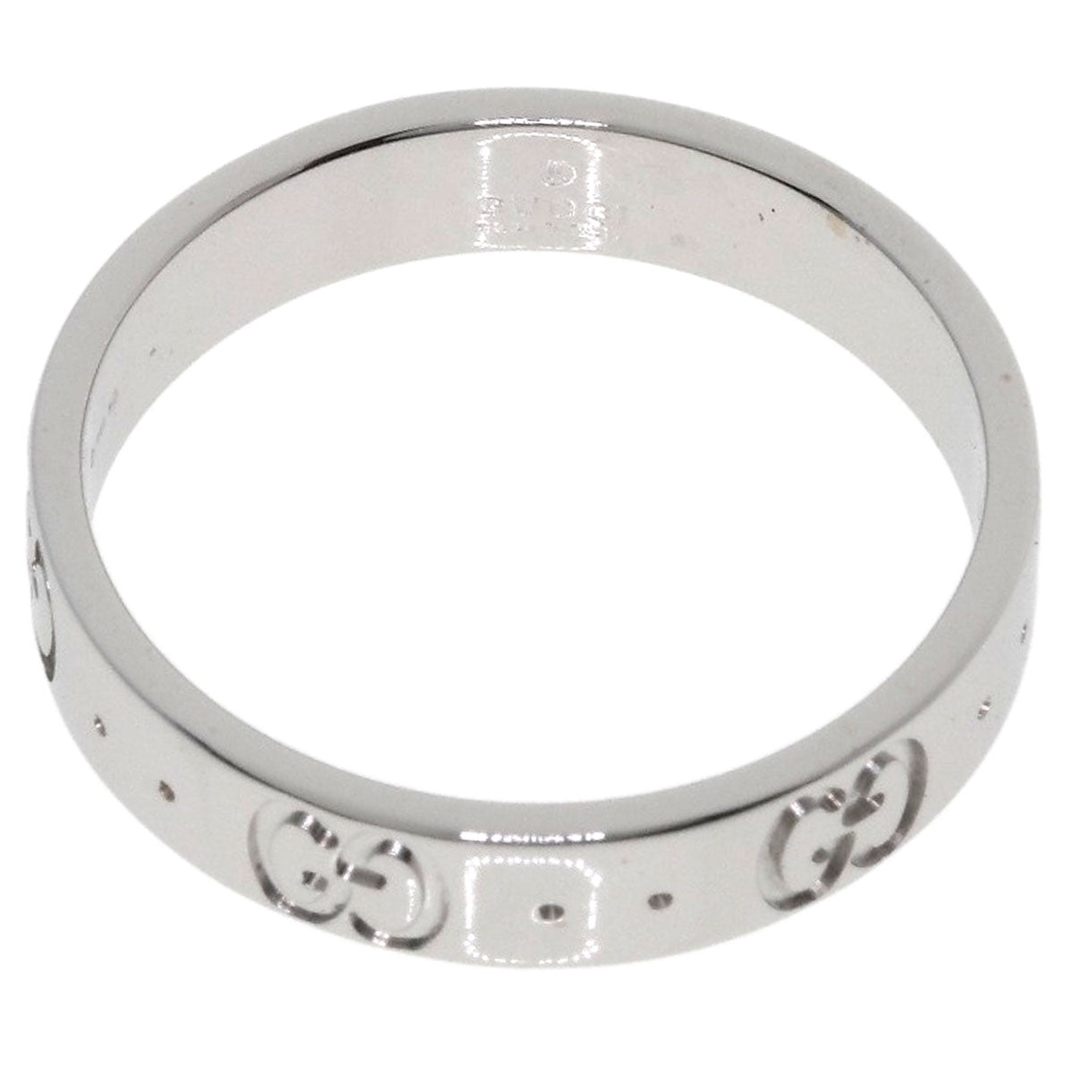 GUCCI Icon #14 Ring K18 White Gold Ladies [Used]