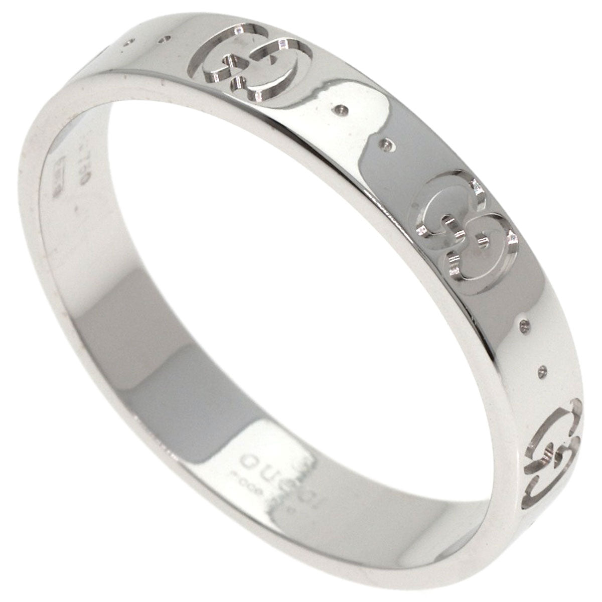 GUCCI Icon # 21 Ring K18 White Gold Ladies [Used]