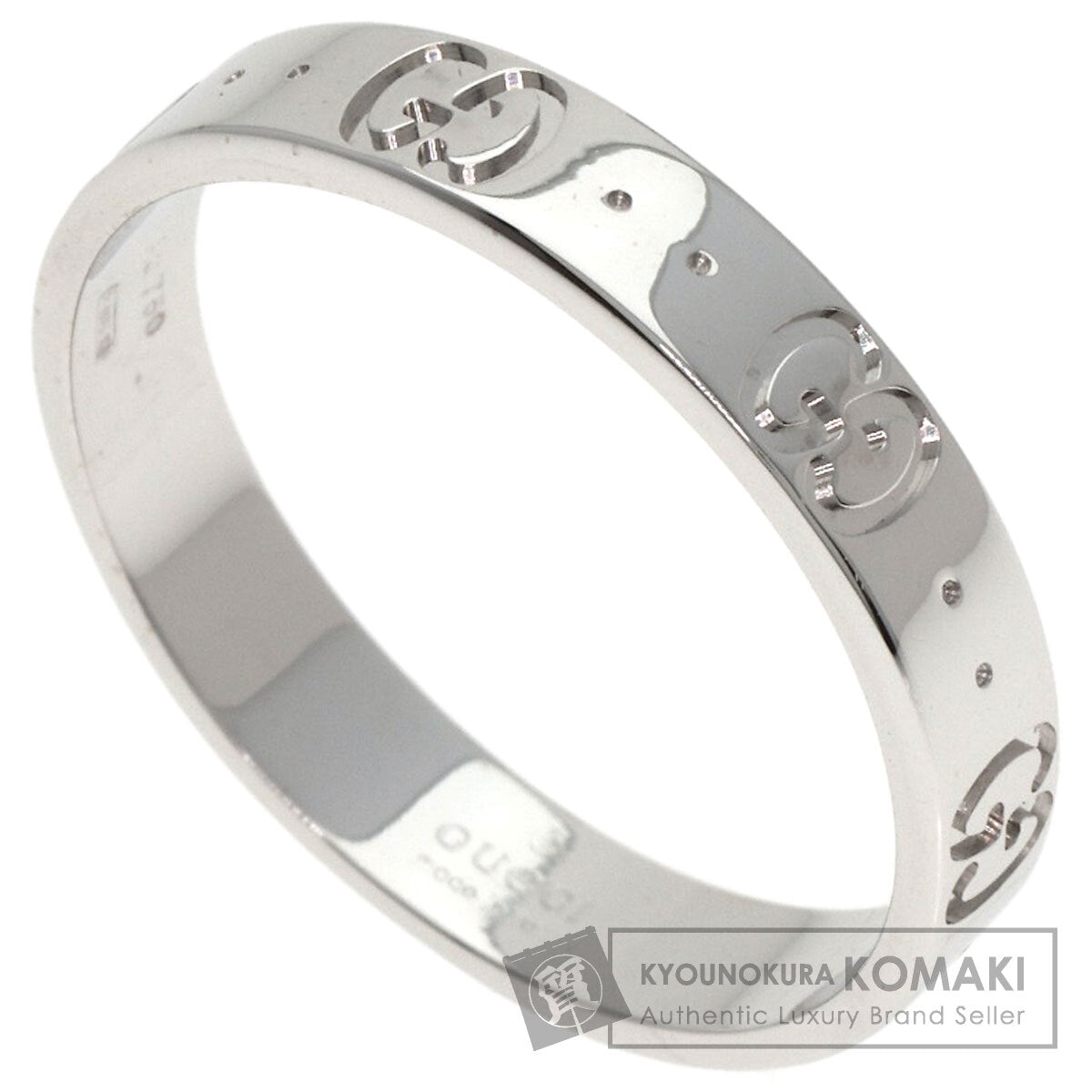 GUCCI Icon # 21 Ring K18 White Gold Ladies [Used]