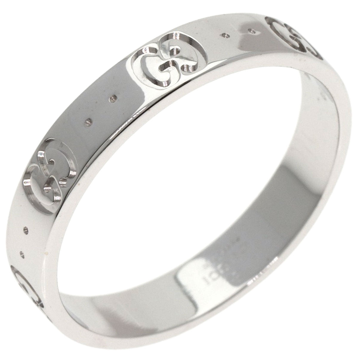 GUCCI Icon # 21 Ring K18 White Gold Ladies [Used]